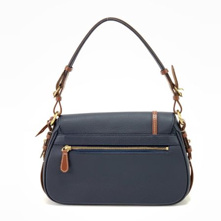  Somes Saddle ソメスサドル セミショルダーバッグ ストラップ付 ネイビー