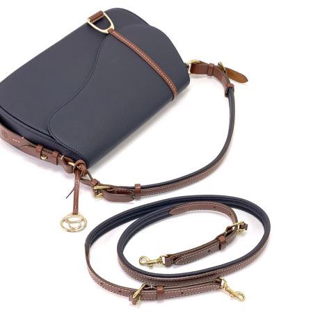  Somes Saddle ソメスサドル セミショルダーバッグ ストラップ付 ネイビー