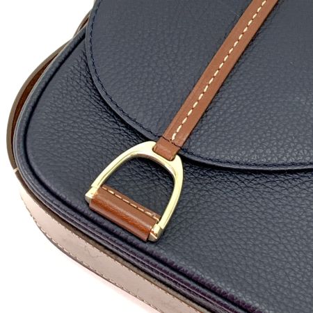  Somes Saddle ソメスサドル セミショルダーバッグ ストラップ付 ネイビー