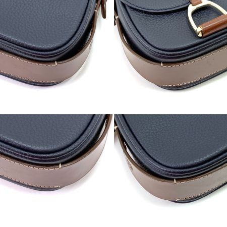  Somes Saddle ソメスサドル セミショルダーバッグ ストラップ付 ネイビー