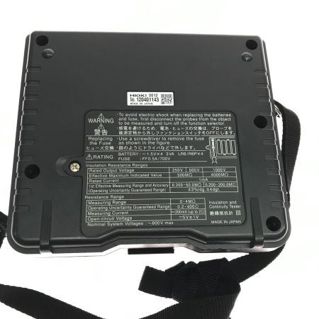 HIOKI ディジタルメグオームハイテスタ 絶縁抵抗計 通電確認のみ 3454-11