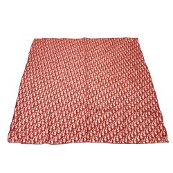 $$ Christian Dior クリスチャンディオール トロッター柄 スカーフ シルク100% Bランク