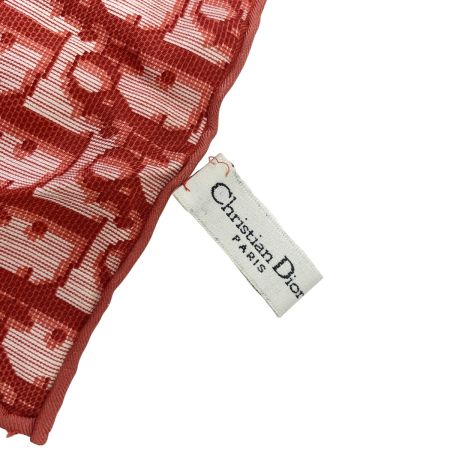  Christian Dior クリスチャンディオール トロッター柄 スカーフ シルク100%
