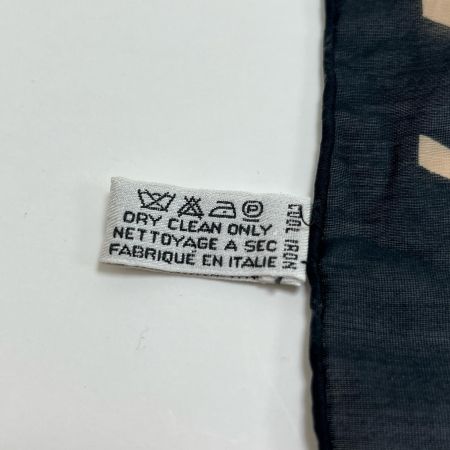 CHANEL シャネル スカーフ ココマーク コットン  ブラック