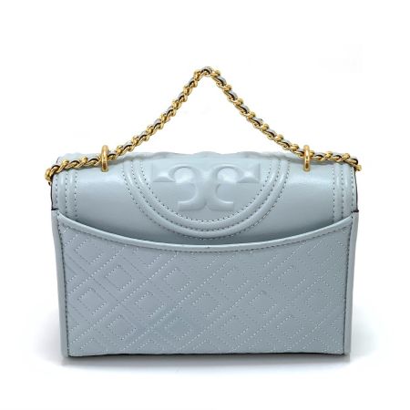 TORY BURCH トリーバーチ チェーンショルダーバッグ スモールフレミングバッグ スカイブルー
