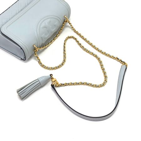  TORY BURCH トリーバーチ チェーンショルダーバッグ スモールフレミングバッグ スカイブルー