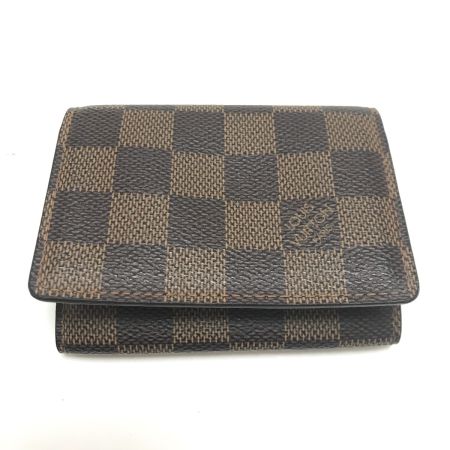  LOUIS VUITTON ルイヴィトン カードケース ダミエ アンヴェロップ・カルト ドゥ ヴィジット N62920 ブラウン
