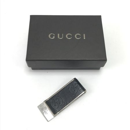  GUCCI グッチ マネークリップ グッチシマ ブラック