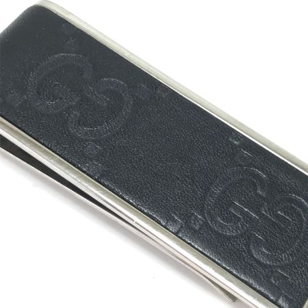  GUCCI グッチ マネークリップ グッチシマ ブラック