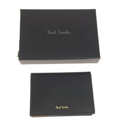 $$ Paul Smith ポールスミス カードケース M1A-4776-AMULTI ブラック Aランク