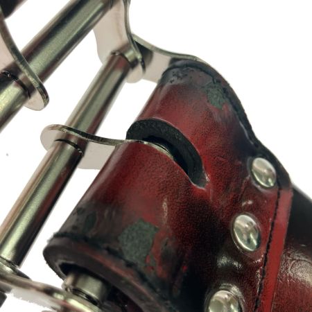  KNICKS ニックス アドバンガラス革 チェーン3連結タイプ鳶レベルホルダー ADV-100LDX3-R レッド