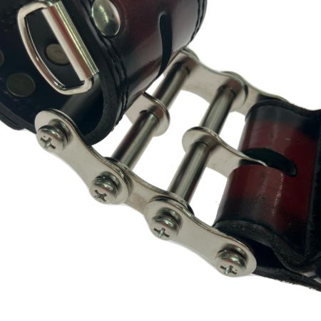  KNICKS ニックス アドバンガラス革 チェーン3連結タイプ鳶レベルホルダー ADV-100LDX3-R レッド