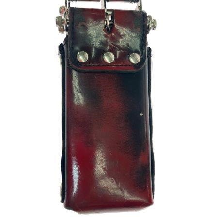  KNICKS ニックス アドバンガラス革 チェーン3連結タイプ鳶レベルホルダー ADV-100LDX3-R レッド