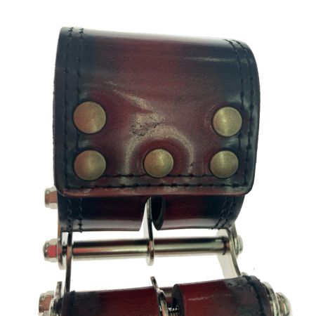  KNICKS ニックス アドバンガラス革 チェーン3連結タイプ鳶レベルホルダー ADV-100LDX3-R レッド