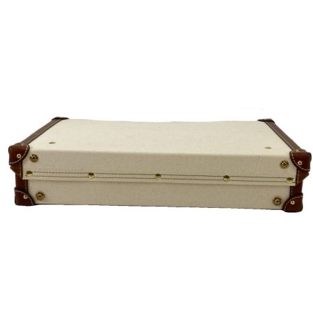  豊岡鞄 アタッシュケース  ベージュ×ブラウン