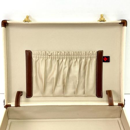  豊岡鞄 アタッシュケース  ベージュ×ブラウン