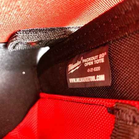  Milwaukee ミルウォーキー  PACKOUT 20インチ ツール収納 トートバッグ 48-22-8320 レッド×ブラック
