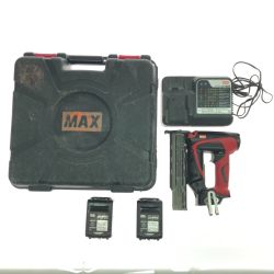 $$ MAX マックス エアツール フィニッシュネイラ 充電器・充電池2個・ケース付 TJ-35FN1 Bランク