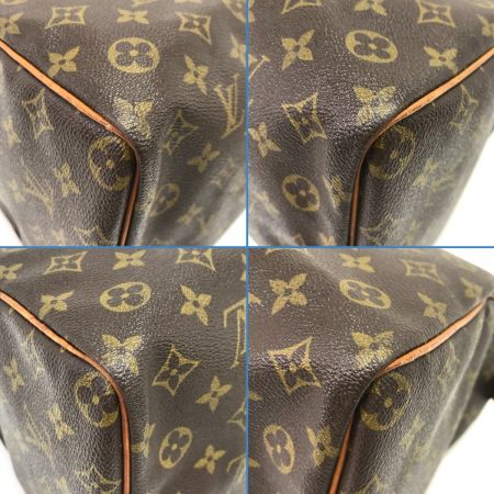  LOUIS VUITTON ルイヴィトン ハンドバッグ モノグラム スピーディ35 臭い有/革タブボンド跡＆切れ M41524 ブラウン