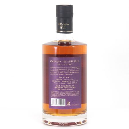 【北海道内限定発送】 久米仙酒造 沖縄アイランドブルー RICE WHISKY カスクストレングス 700ml 59度 ギフトBOX付 未開栓