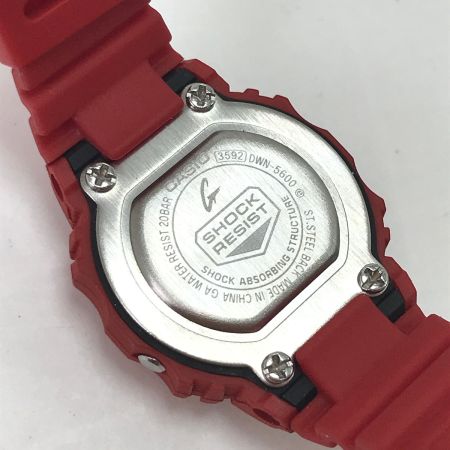  CASIO カシオ リングウォッチ ラバー赤 DWN-5600-9JR