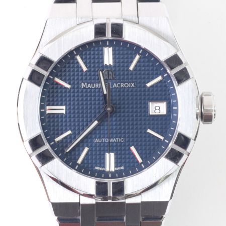  Maurice Lacroix アイコンオートマティック 自動巻き ステンレススチール ブルー AI6007-SS002-430-1