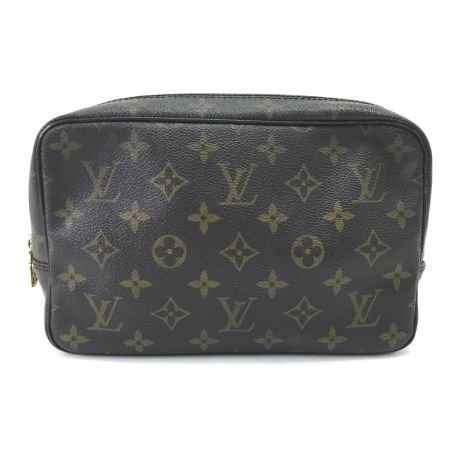  LOUIS VUITTON ルイヴィトン コスメポーチ モノグラム トゥルーストワレット23 内部ヨゴレ有 M47524