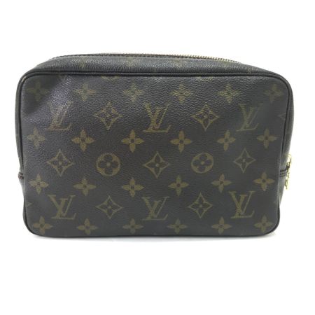  LOUIS VUITTON ルイヴィトン コスメポーチ モノグラム トゥルーストワレット23 内部ヨゴレ有 M47524