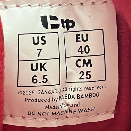  Sangacio サンガッチョ スニーカー にゅ〜ず カーマイン 25cm レッド