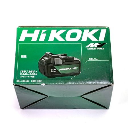  HiKOKI ハイコーキ 純正 マルチボルト リチウムイオン電池 BSL 36A18X