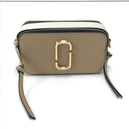  MARC JACOBS マークジェイコブス ショルダーバッグ スナップショット M0012007 ベージュ×グリーン