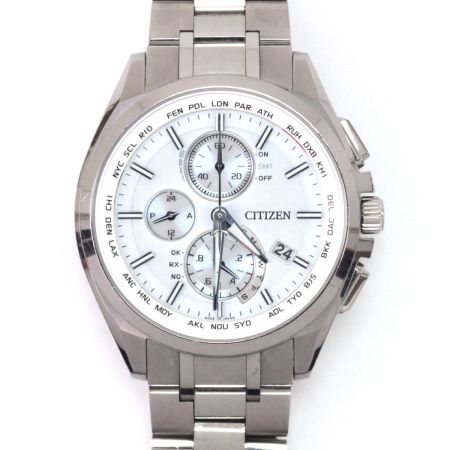  CITIZEN シチズン エコドライブ ステンレススチール ホワイト H804-T018696