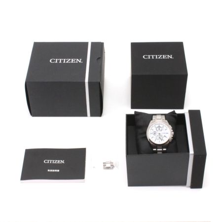  CITIZEN シチズン エコドライブ ステンレススチール ホワイト H804-T018696