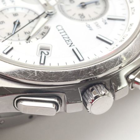  CITIZEN シチズン エコドライブ ステンレススチール ホワイト H804-T018696