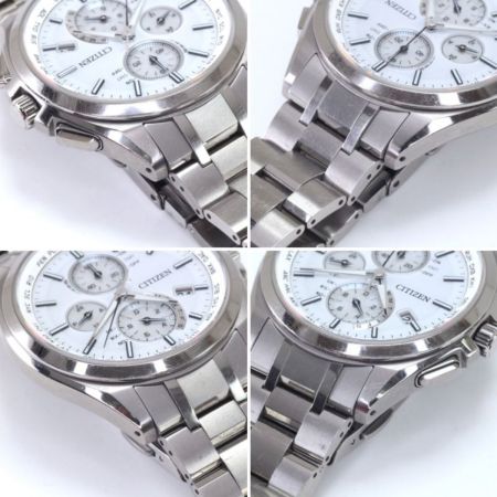  CITIZEN シチズン エコドライブ ステンレススチール ホワイト H804-T018696