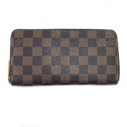 $$ LOUIS VUITTON ルイヴィトン 長財布 ダミエ ジッピー・ウォレット N41661 Bランク