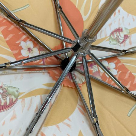  Salvatore Ferragamo サルヴァトーレフェラガモ 折り畳み傘 魚柄 オレンジ