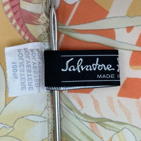  Salvatore Ferragamo サルヴァトーレフェラガモ 折り畳み傘 魚柄 オレンジ