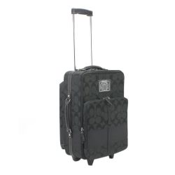 $$ COACH コーチ スーツケース キャリーバッグ F77180 ブラック Bランク