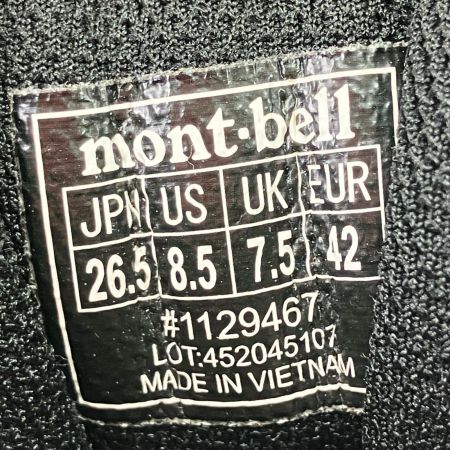  mont･bell モンベル トレッキングシューズ 26.5cm 1129467 オリーブ