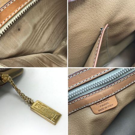  CELINE セリーヌ ハンドバッグ マカダム柄 M95 ブラウン