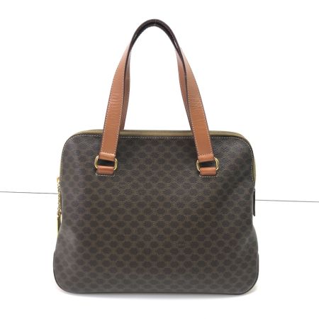  CELINE セリーヌ ハンドバッグ マカダム柄 M95 ブラウン