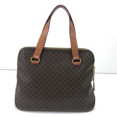  CELINE セリーヌ ハンドバッグ マカダム柄 M95 ブラウン