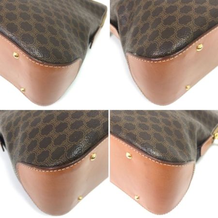 CELINE セリーヌ ハンドバッグ マカダム柄 M95 ブラウン