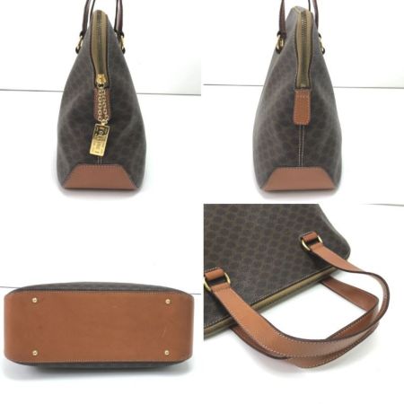  CELINE セリーヌ ハンドバッグ マカダム柄 M95 ブラウン