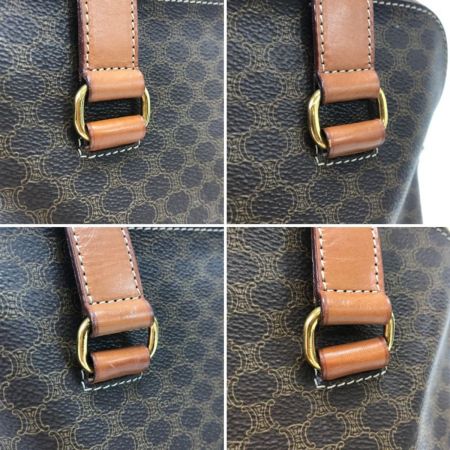  CELINE セリーヌ ハンドバッグ マカダム柄 M95 ブラウン