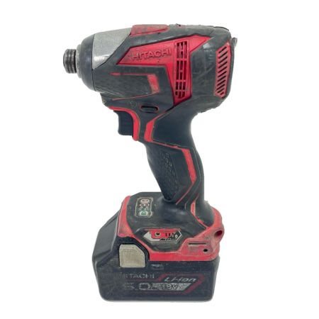  HITACHI 日立 インパクトドライバ バッテリー付 WH18DDL レッド
