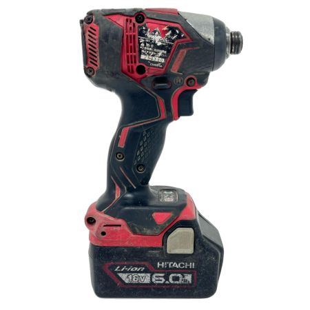  HITACHI 日立 インパクトドライバ バッテリー付 WH18DDL レッド