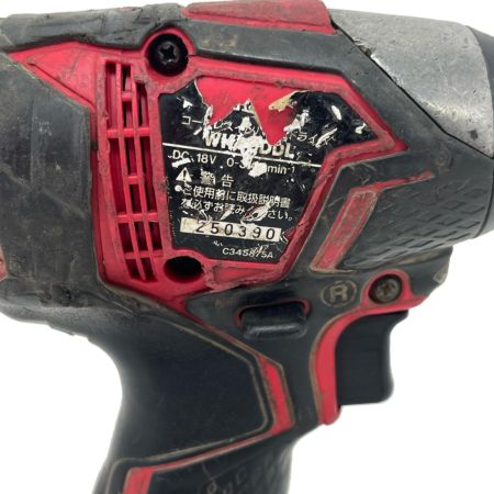  HITACHI 日立 インパクトドライバ バッテリー付 WH18DDL レッド