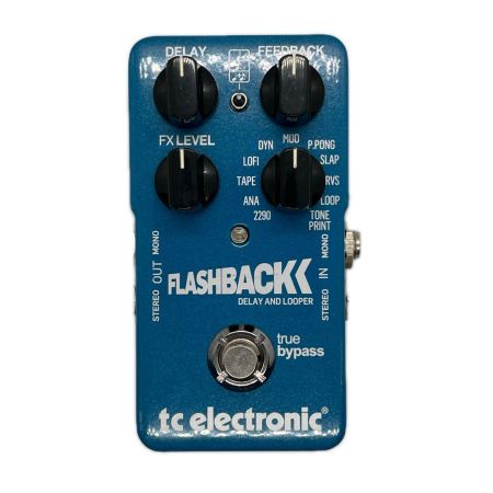  tc elecronic ギターエフェクターFLASHBACK DELAYANDLOOPER IN MONO接触不良アリ